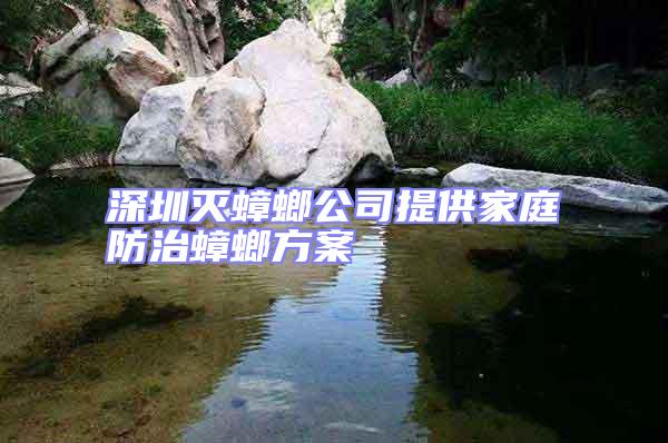 深圳滅蟑螂公司提供家庭防治蟑螂方案