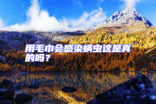 用毛巾會(huì)感染螨蟲(chóng)這是真的嗎？