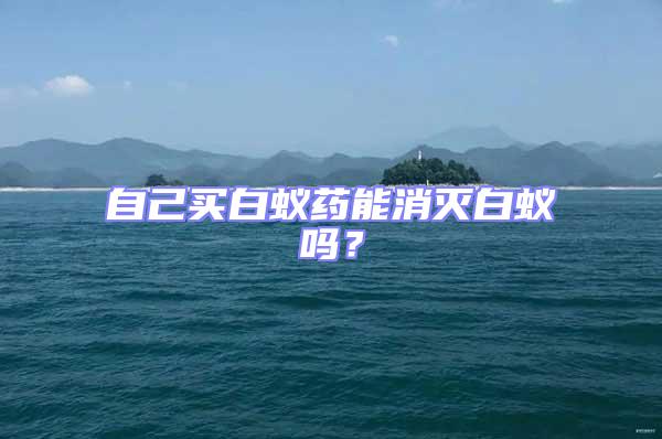 自己買白蟻藥能消滅白蟻嗎?