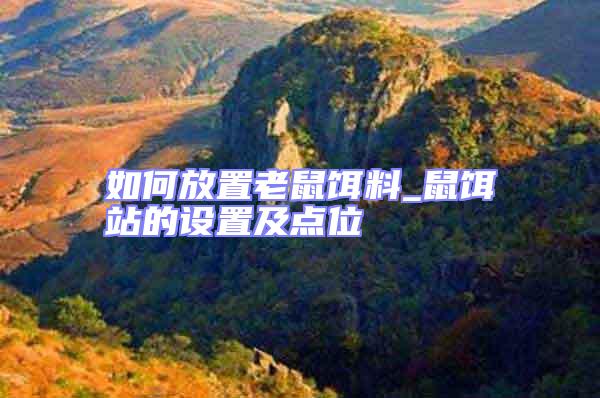 如何放置老鼠餌料_鼠餌站的設(shè)置及點位