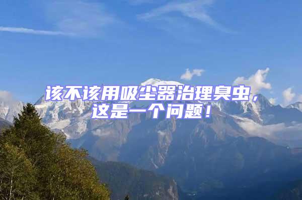 該不該用吸塵器治理臭蟲(chóng),這是一個(gè)問(wèn)題!