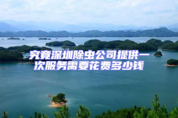 究竟深圳除蟲公司提供一次服務需要花費多少錢