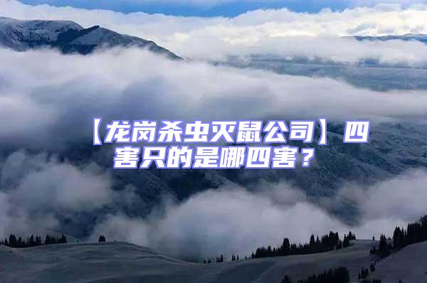 【龍崗殺蟲滅鼠公司】四害只的是哪四害?
