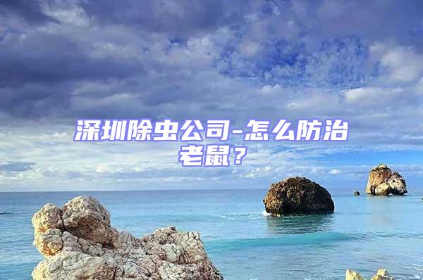 深圳除蟲公司-怎么防治老鼠?
