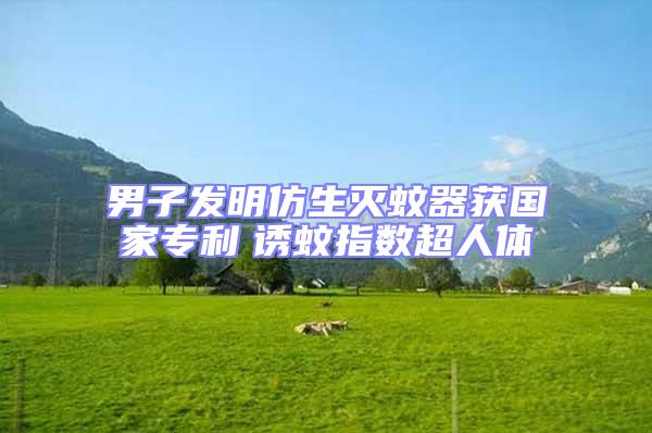 男子發(fā)明仿生滅蚊器獲國家專利 誘蚊指數(shù)超人體