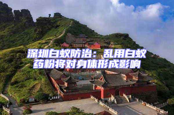 深圳白蟻防治:亂用白蟻藥粉將對身體形成影響