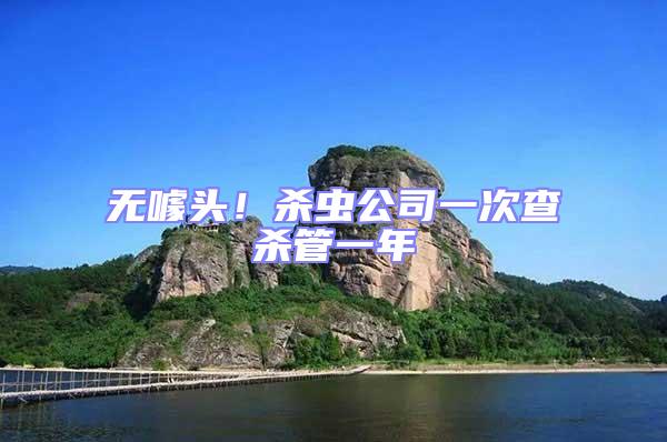 無噱頭!殺蟲公司一次查殺管一年