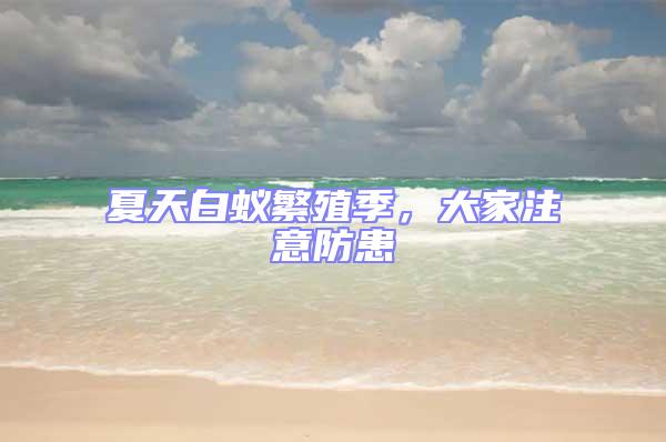 夏天白蟻繁殖季,大家注意防患