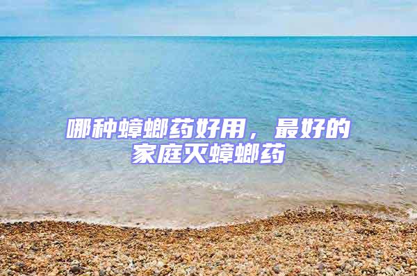 哪種蟑螂藥好用,最好的家庭滅蟑螂藥