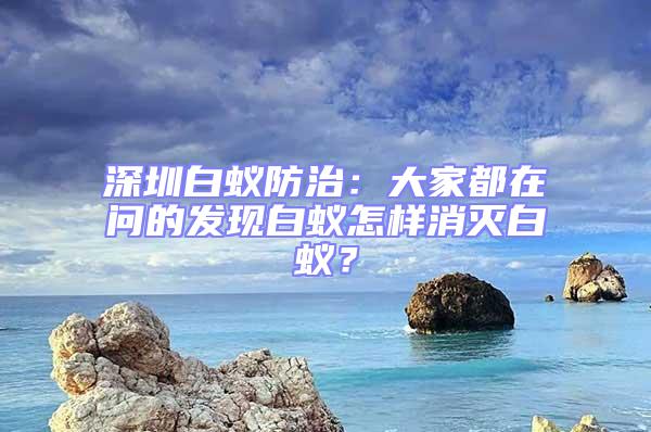 深圳白蟻防治：大家都在問的發(fā)現(xiàn)白蟻怎樣消滅白蟻？