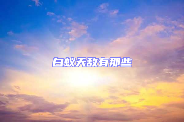 白蟻天敵有那些