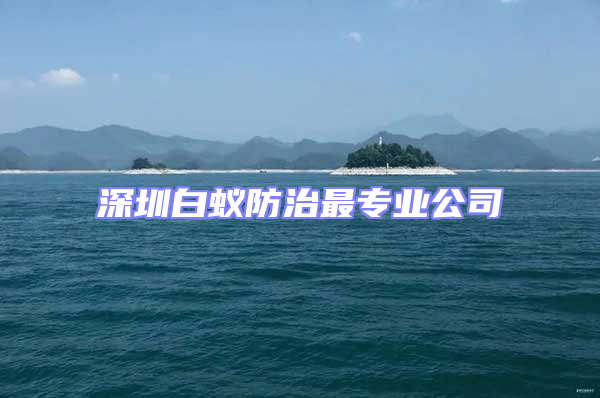 深圳白蟻防治最專業(yè)公司