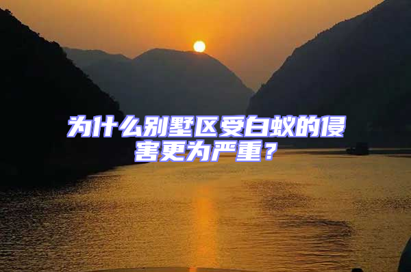 為什么別墅區(qū)受白蟻的侵害更為嚴(yán)重？
