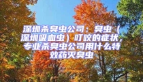 深圳殺臭蟲公司：臭蟲（深圳吸血蟲）叮咬的癥狀，專業(yè)殺臭蟲公司用什么特效藥滅臭蟲
