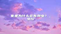 家里為什么會(huì)有臭蟲(chóng)？_蟲(chóng)控