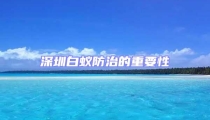 深圳白蟻防治的重要性