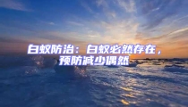 白蟻防治：白蟻必然存在，預(yù)防減少偶然